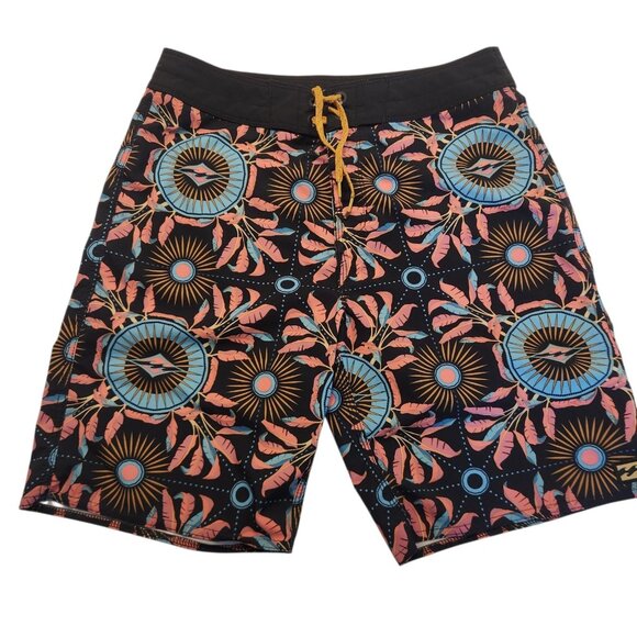 Billabong Recycler Sundays Pro Board Shorts Floral Swim Trunks Mens Size 27 - Picture 1 of 12